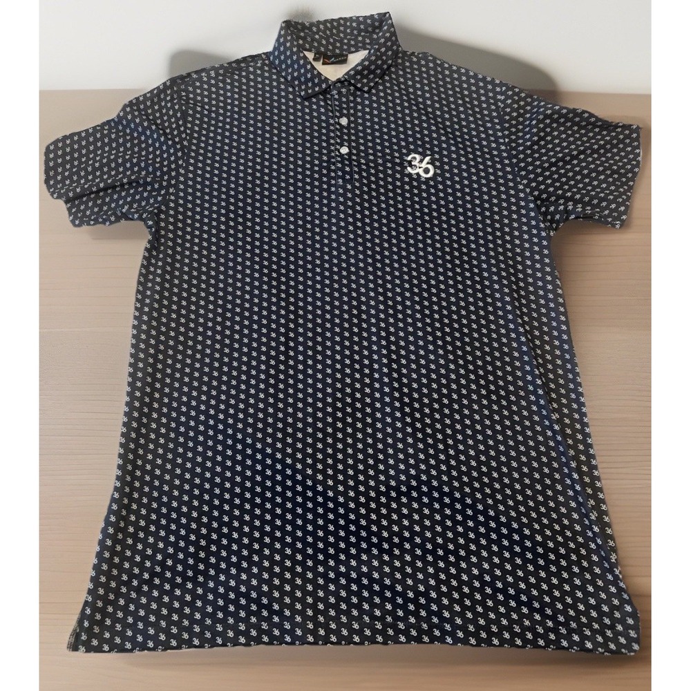 XL Yatta Golf Men's Polo Shirt 36 Print. Unique Pattern Excellent Condition